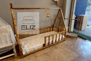 تخت چوبی کودک مونته سوری مدل سرخپوستی تمام چوب روسی